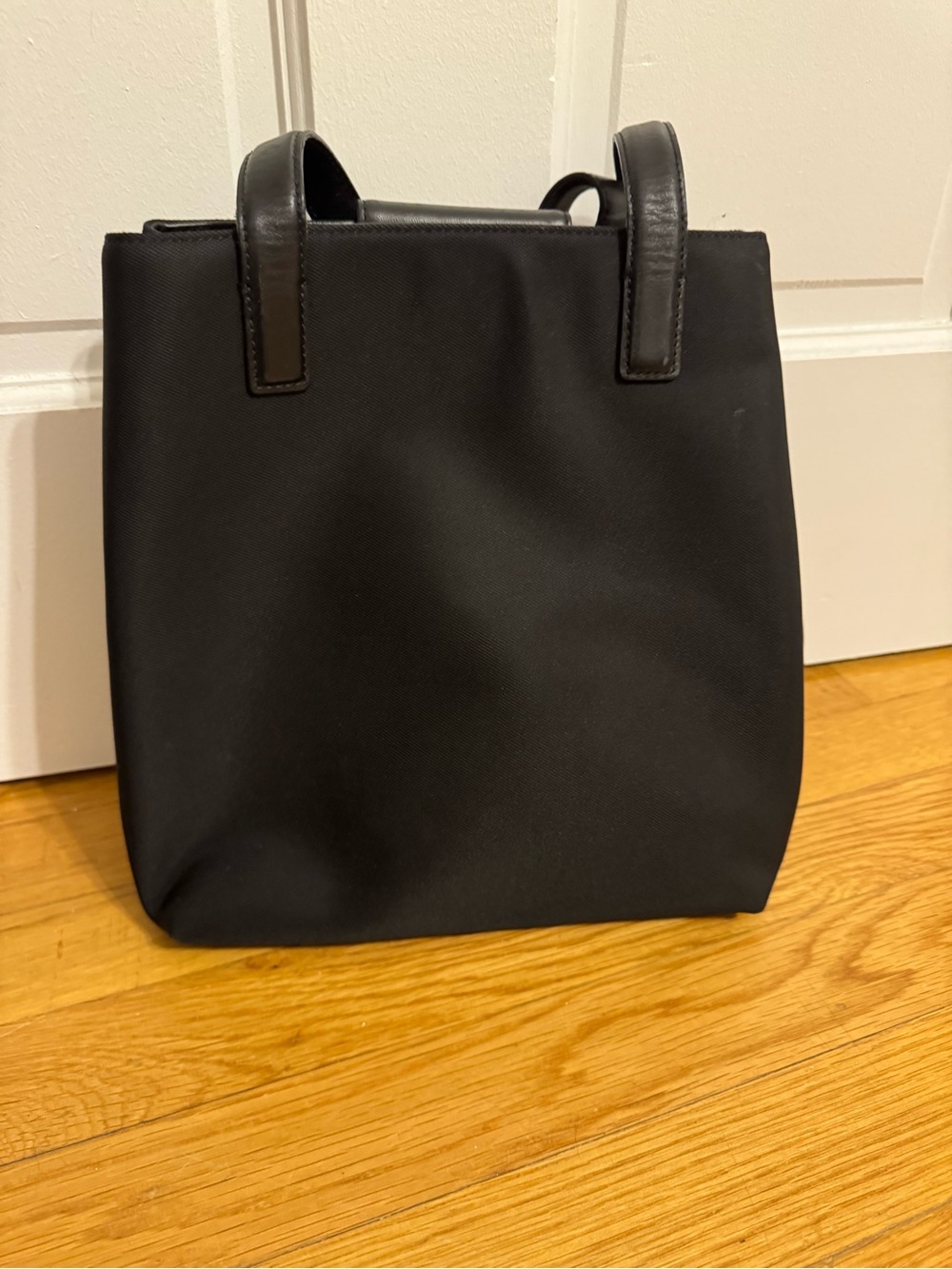 Coach Black Minimalist Tote with Leather Handles